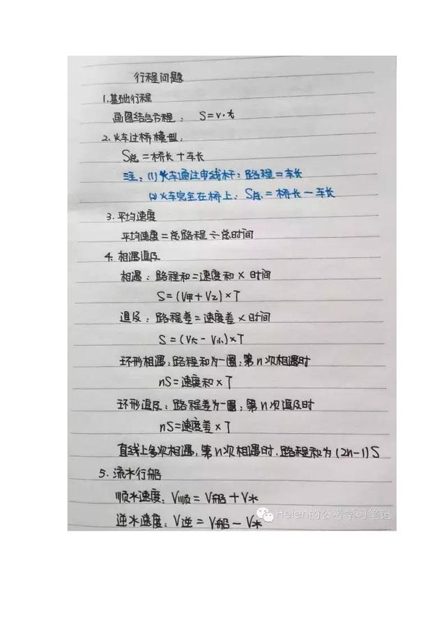 行測公式記不??？學(xué)霸幾張筆記就搞定了！