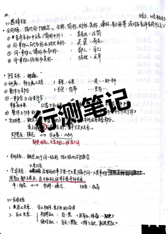 2020國考省考公考筆記，分享上岸大神如何總結歸納